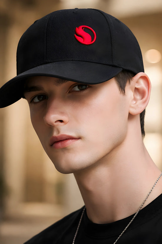 Black Signature Logo Cap