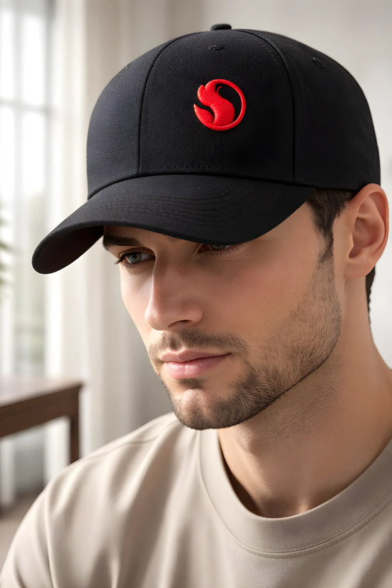 Black Signature Logo Cap