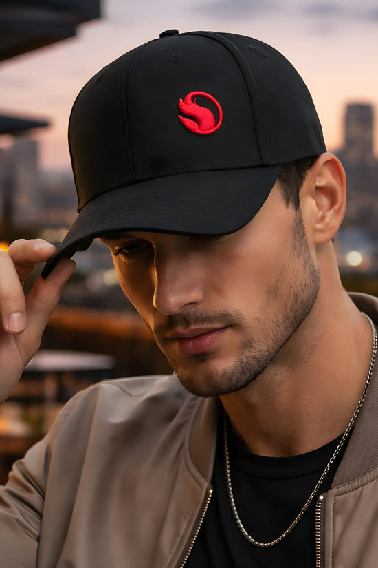 Black Signature Logo Cap