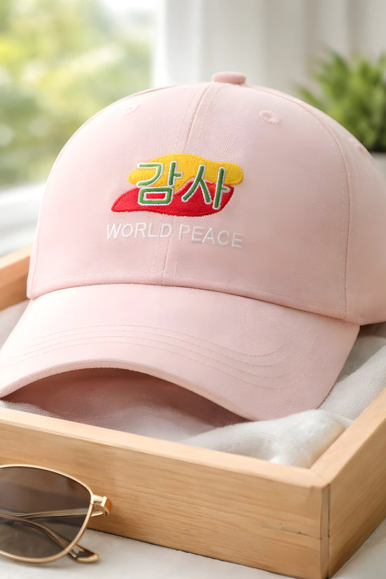 Pink World Peace Cap