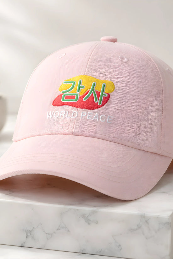 Pink World Peace Cap