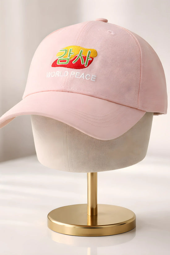 Pink World Peace Cap