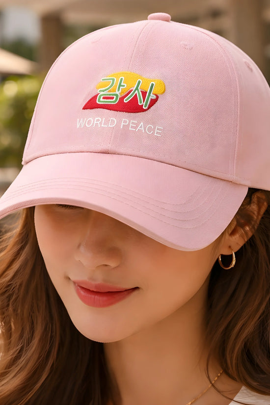 Pink World Peace Cap