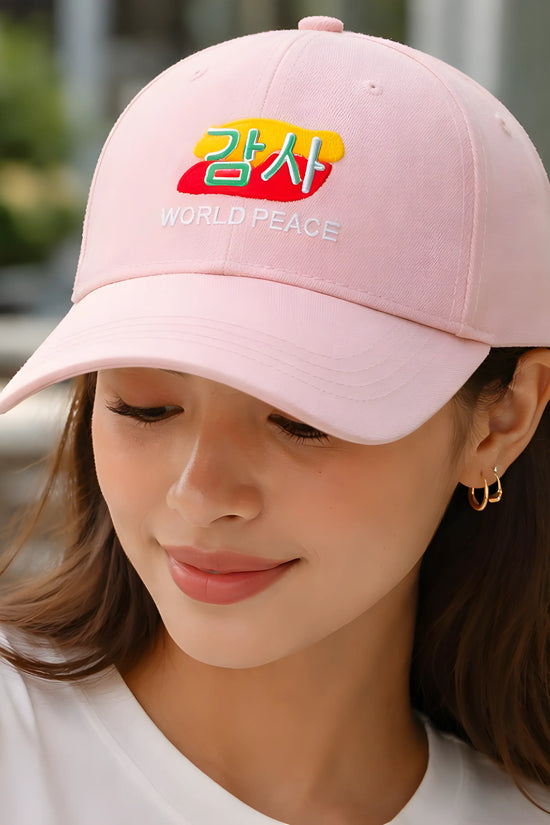 Pink World Peace Cap