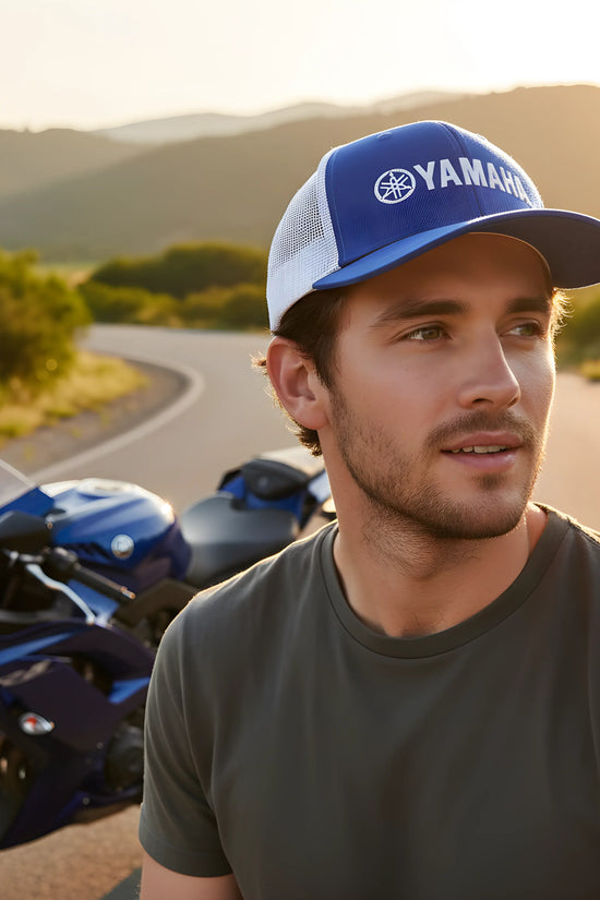 Racing Blue Mesh Cap