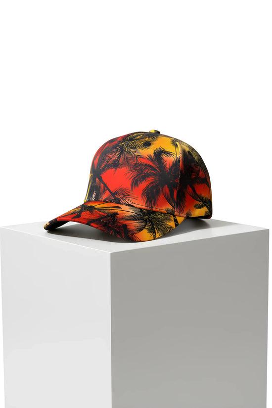 Sunset Paradise Palm Cap