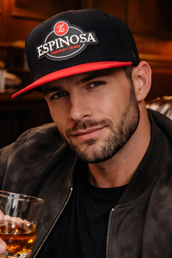 Espinosa Premium Cigars Black & Red Snapback Cap