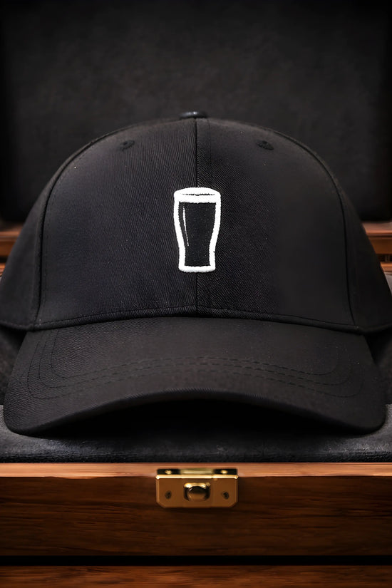 Black Pint Glass Baseball Cap