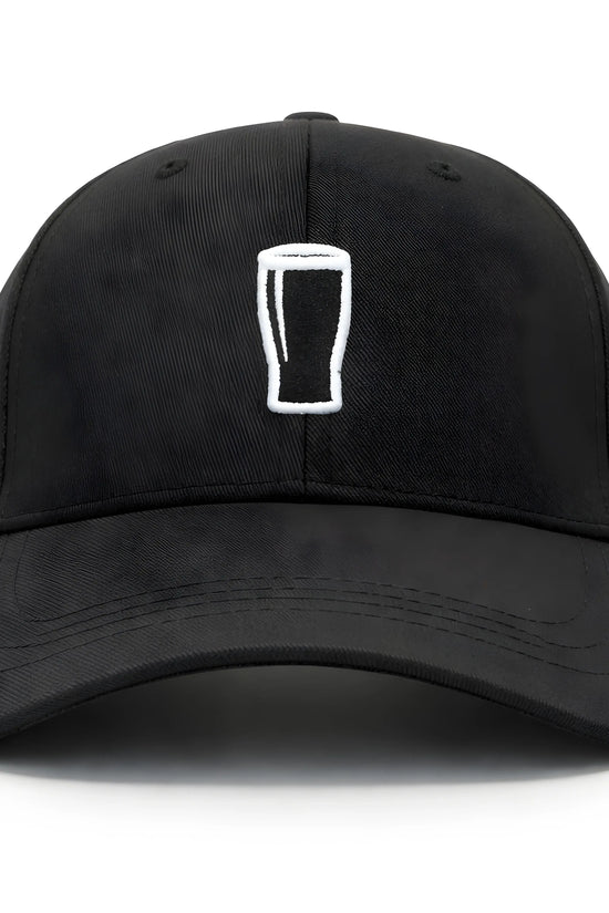 Black Pint Glass Baseball Cap