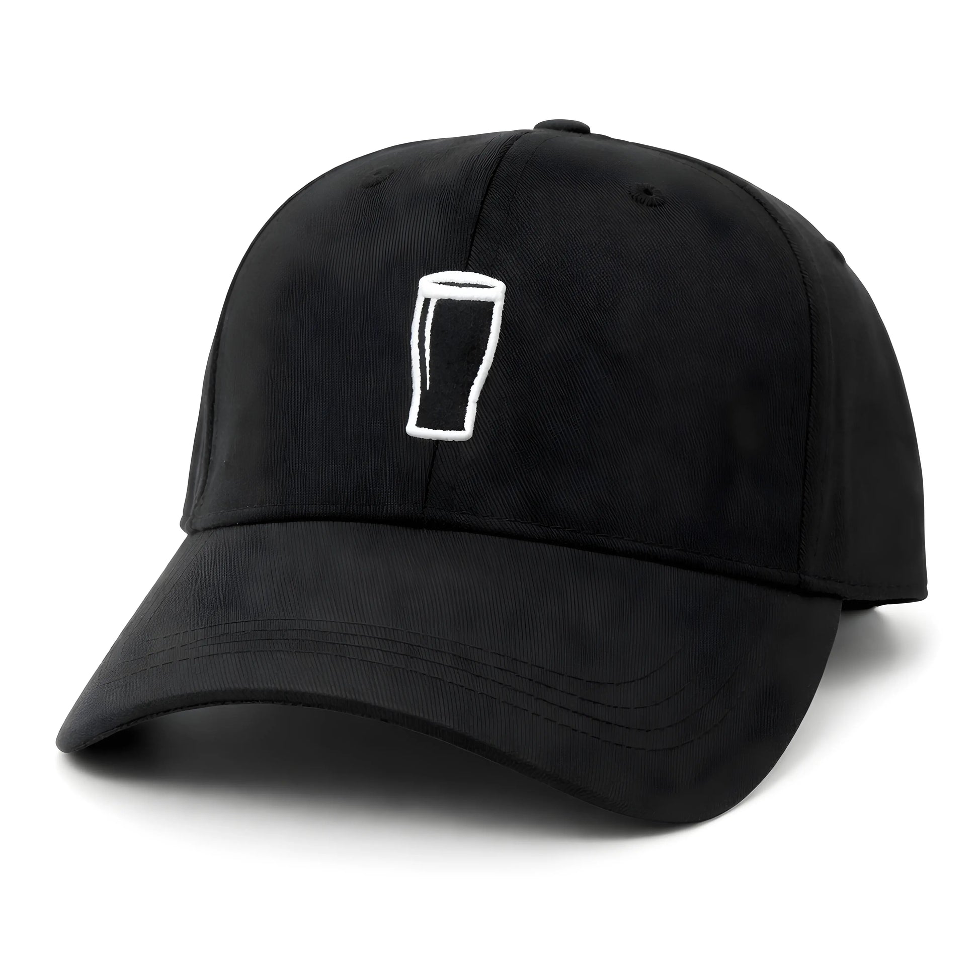 Black Pint Glass Baseball Cap
