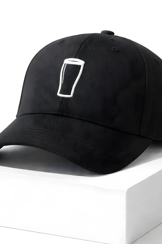 Black Pint Glass Baseball Cap