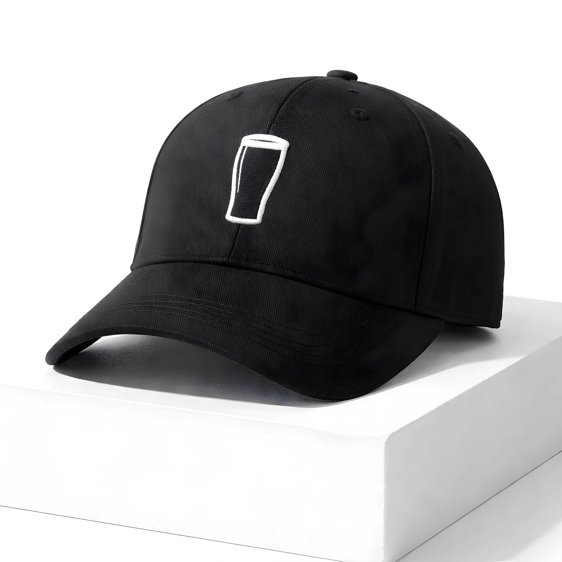 Black Pint Glass Baseball Cap