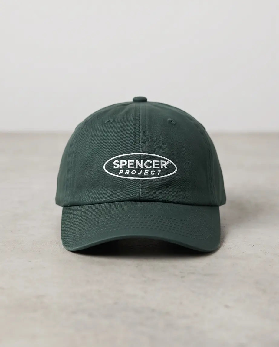 Spencer Project® Oval Logo Embroidered Baseball Cap – Forest Green