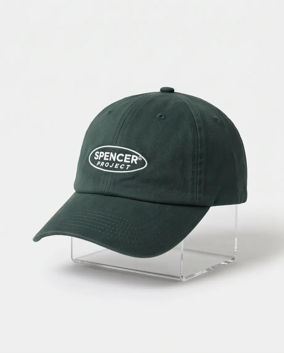 Spencer Project® Oval Logo Embroidered Baseball Cap – Forest Green