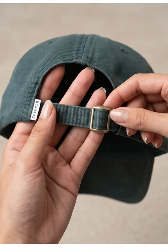 Spencer Project® Oval Logo Embroidered Baseball Cap – Forest Green