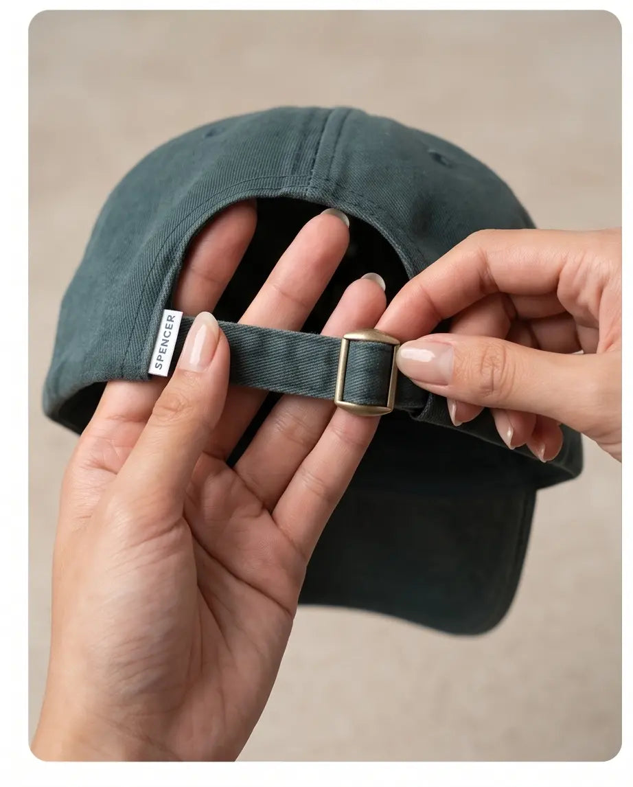 Spencer Project® Oval Logo Embroidered Baseball Cap – Forest Green