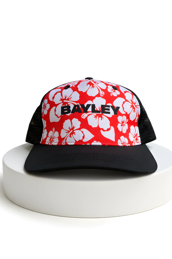 Bayley Hawaiian Floral Trucker Cap
