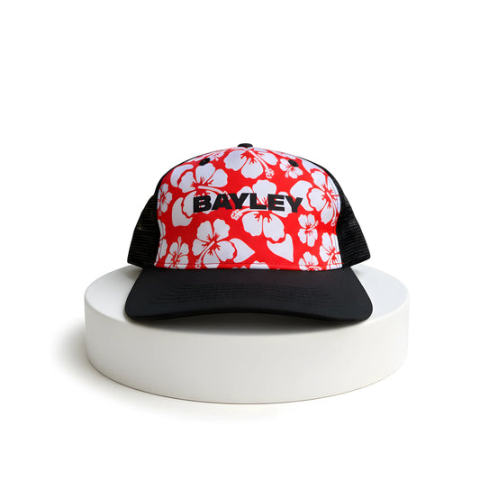 Bayley Hawaiian Floral Trucker Cap