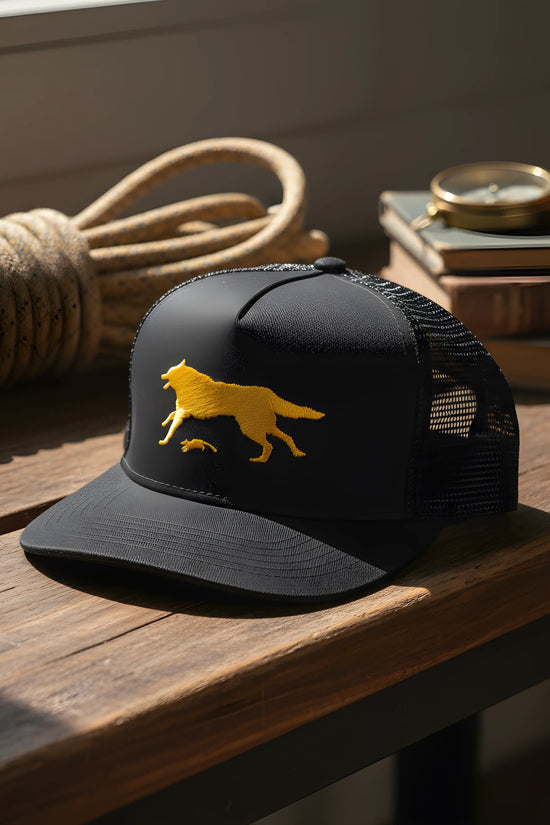 Yellow Wolf Black Cap
