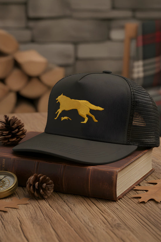 Yellow Wolf Black Cap