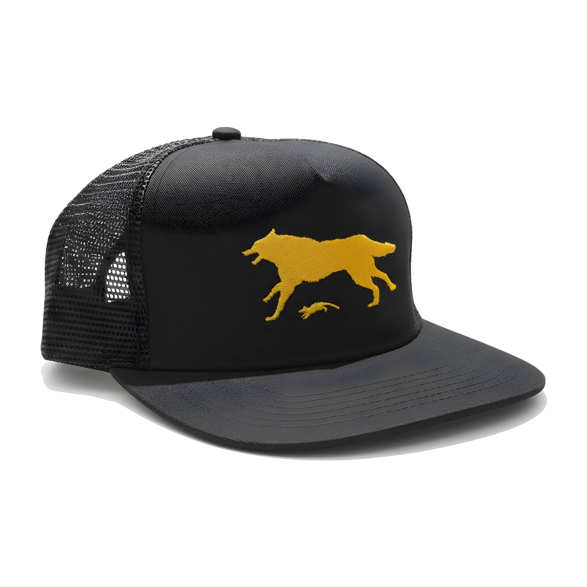 Yellow Wolf Black Cap
