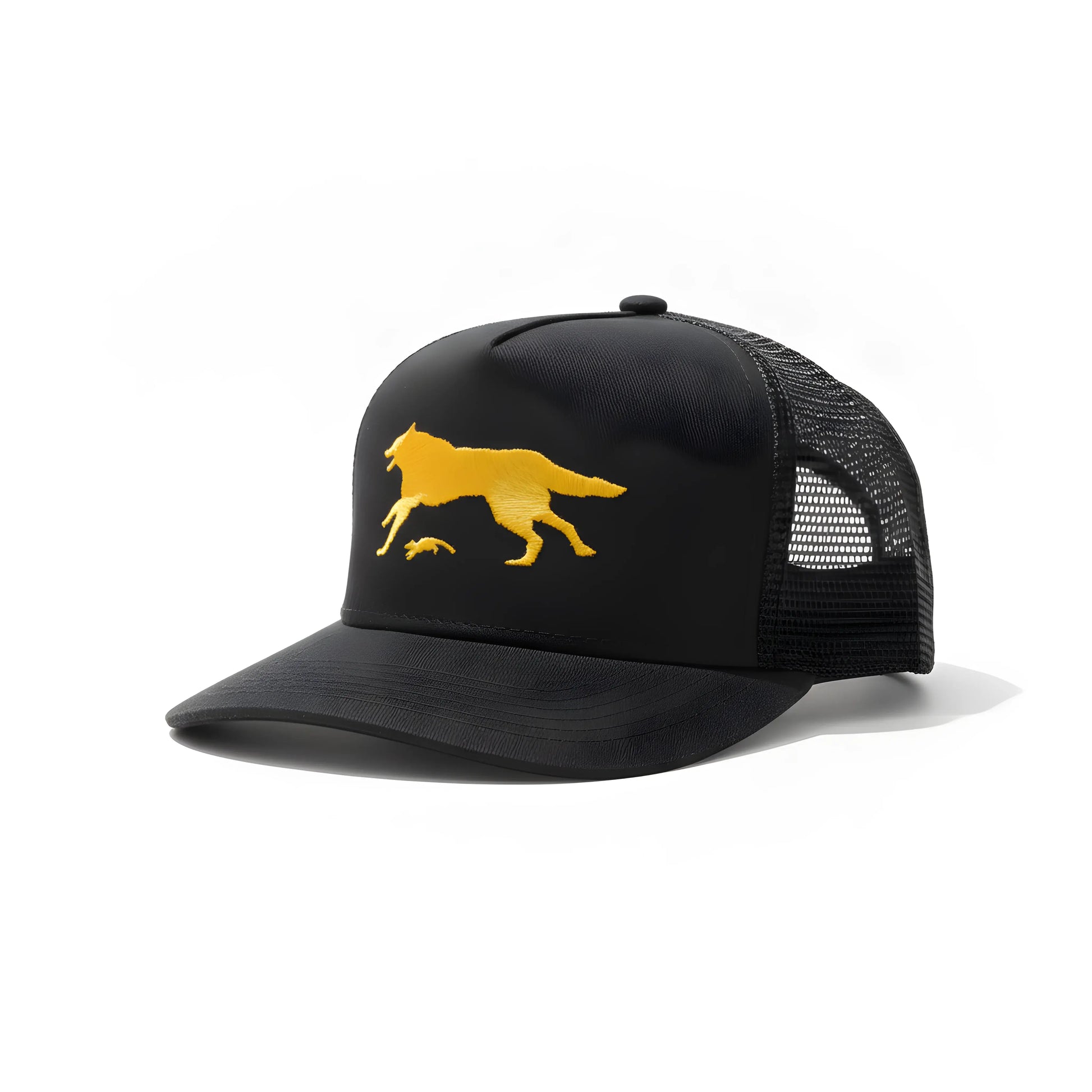 Yellow Wolf Black Cap