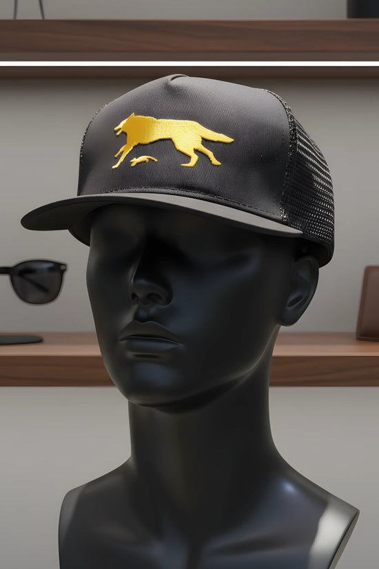 Yellow Wolf Black Cap