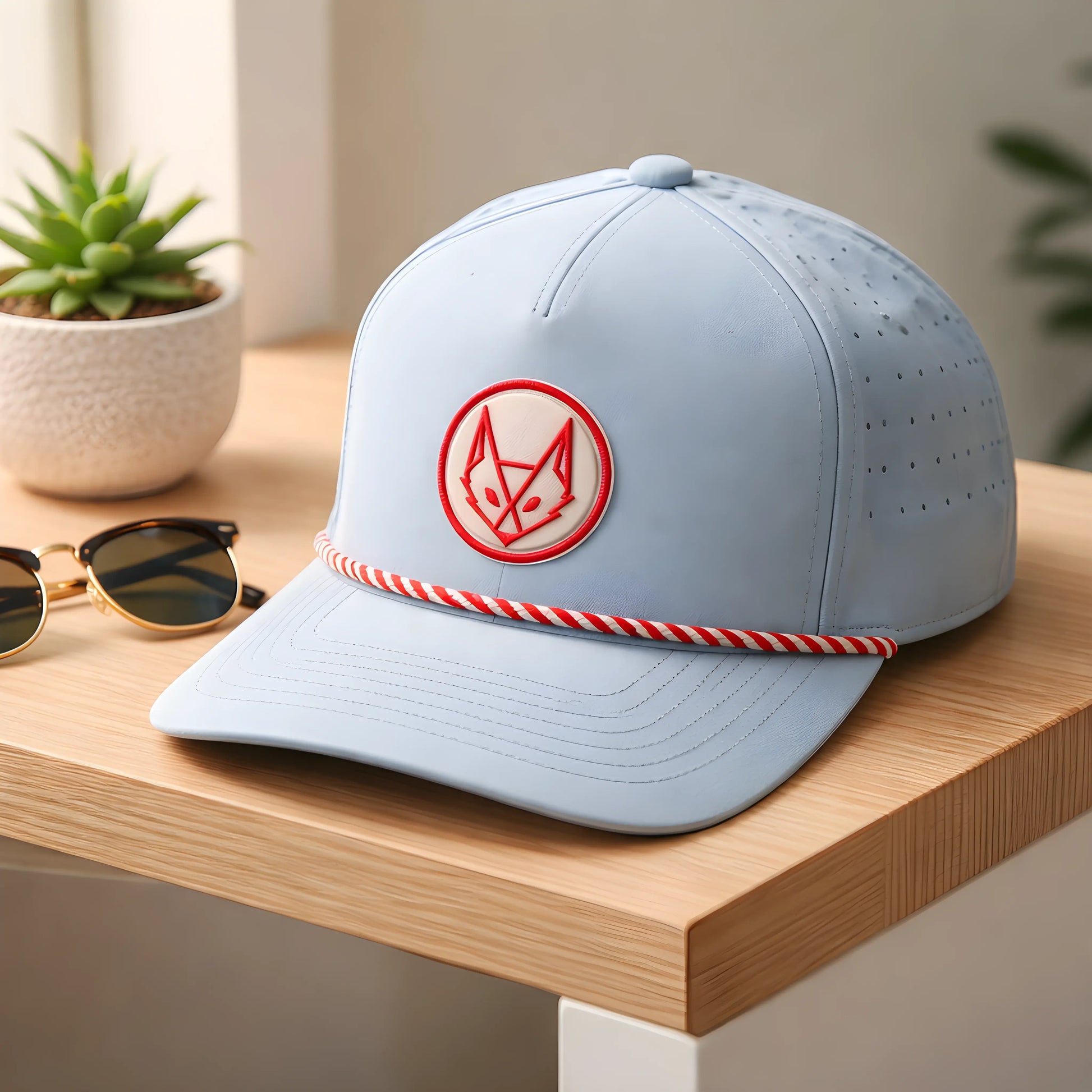 Geometric Fox Retro Rope Cap