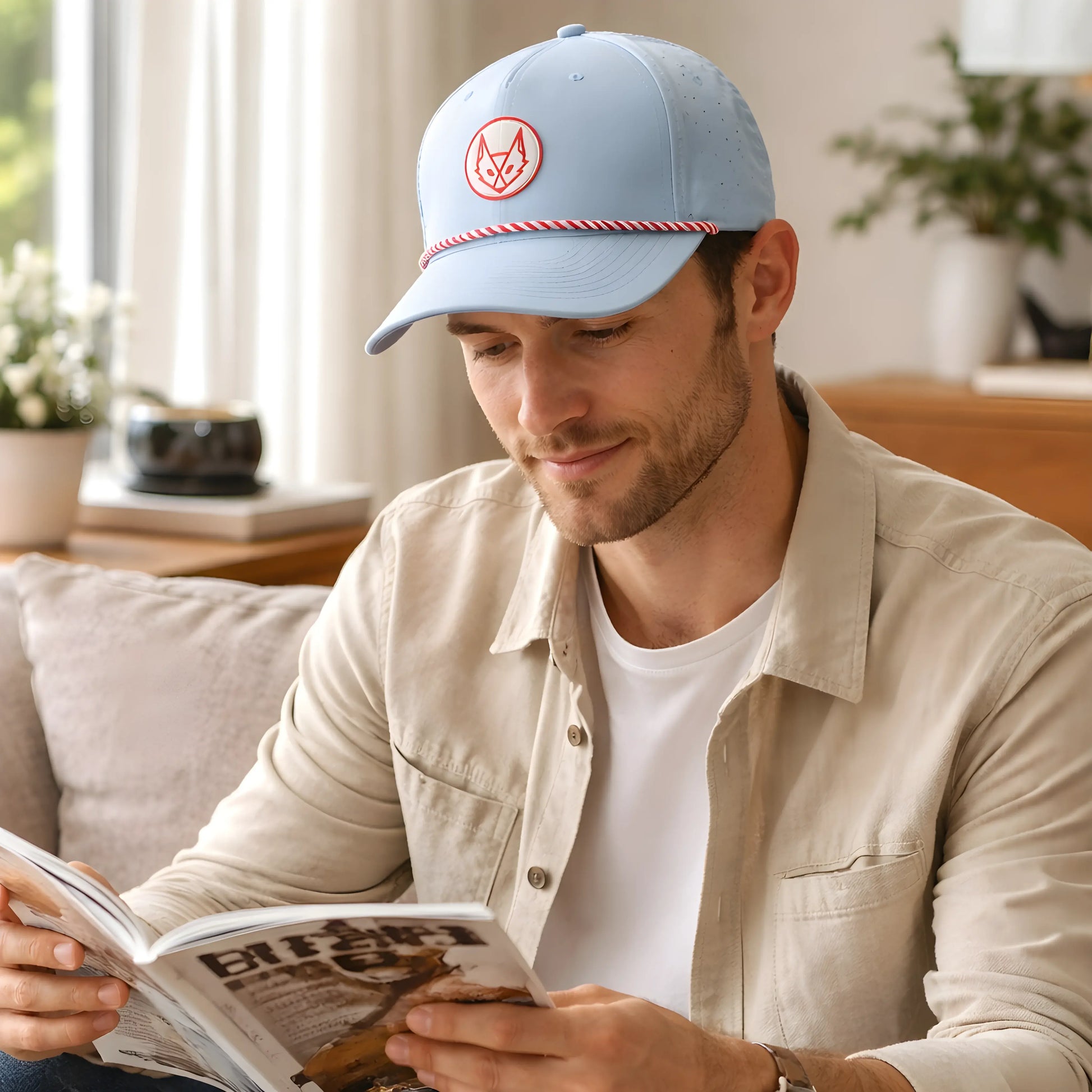 Geometric Fox Retro Rope Cap