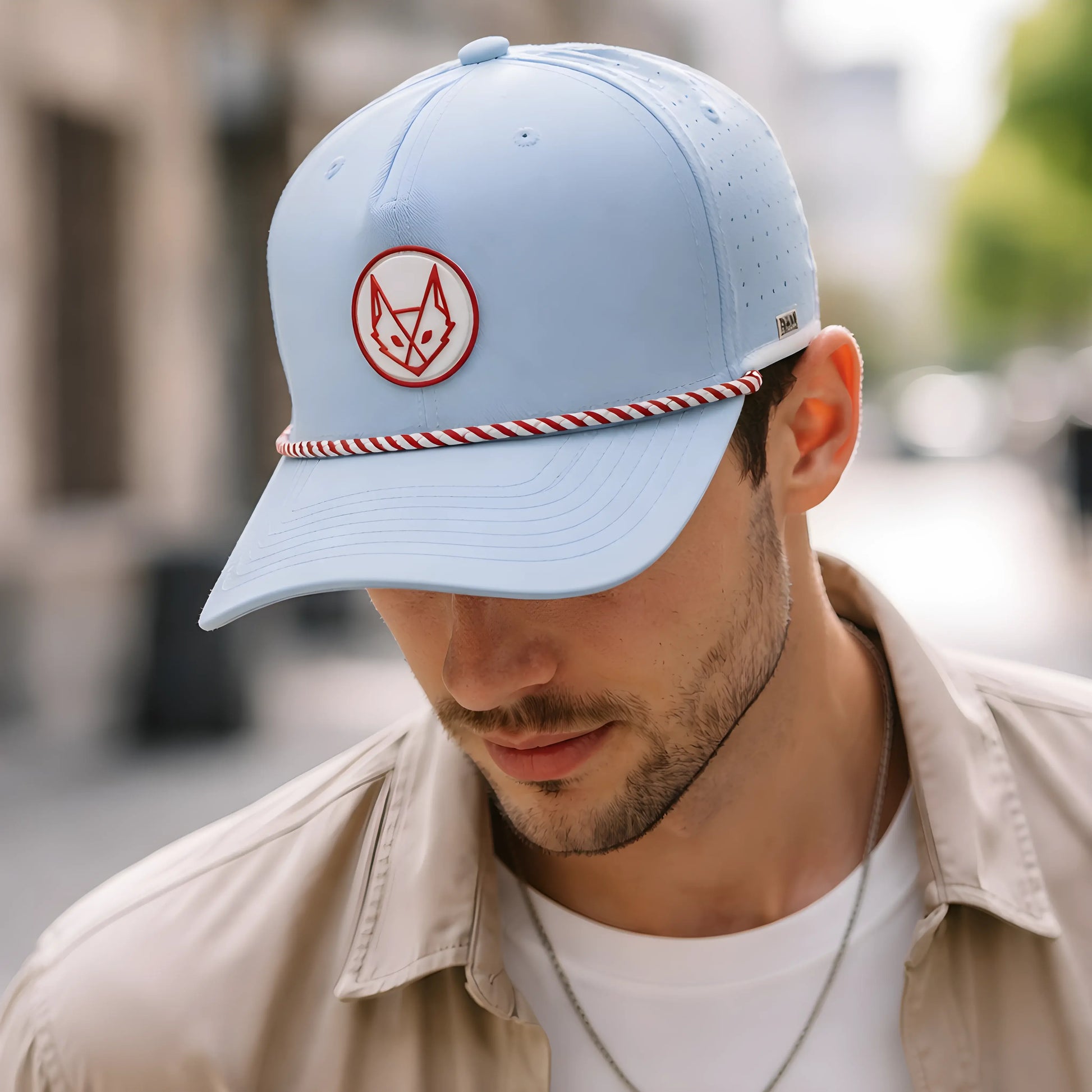 Geometric Fox Retro Rope Cap