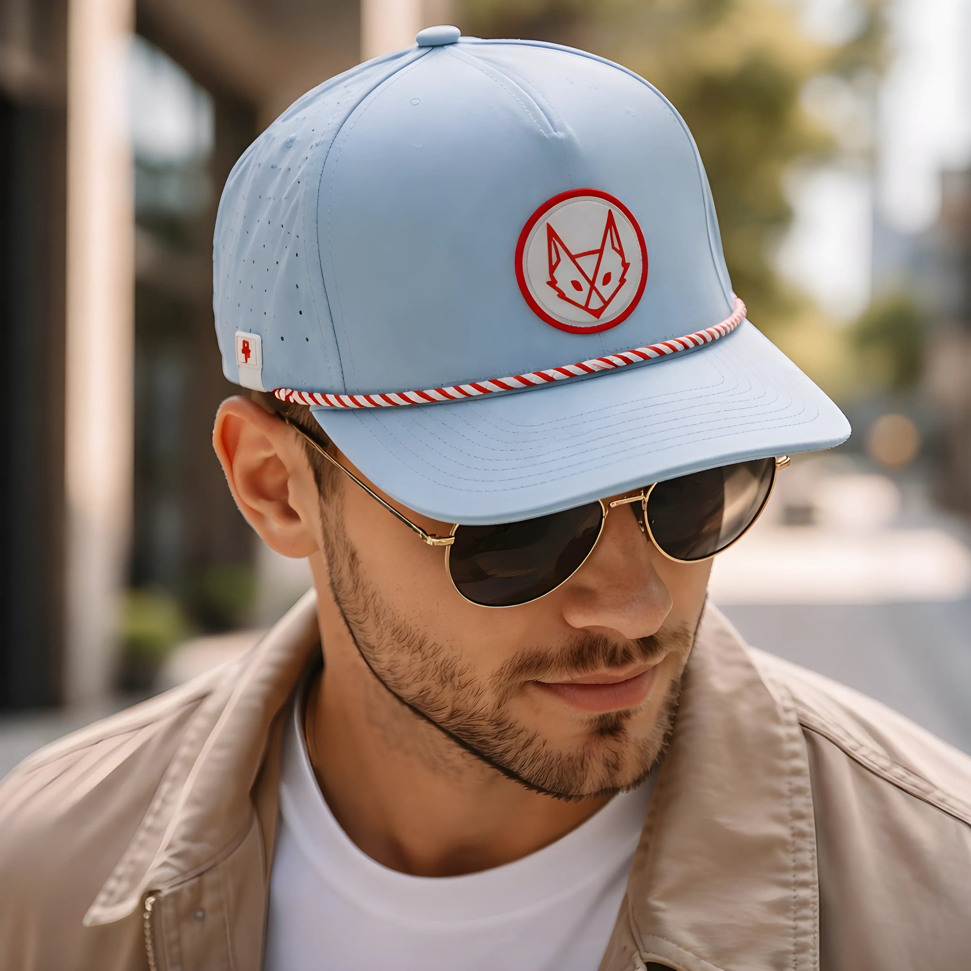 Geometric Fox Retro Rope Cap