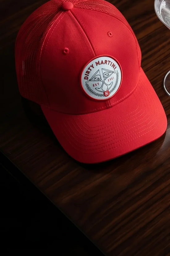 Dirty Martini Red Trucker Hat
