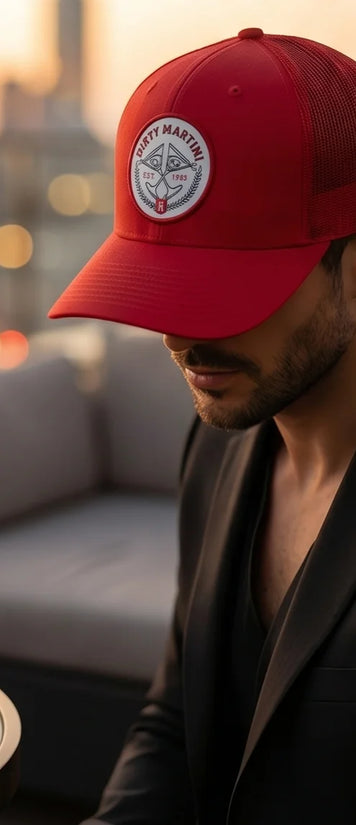 Dirty Martini Red Trucker Hat