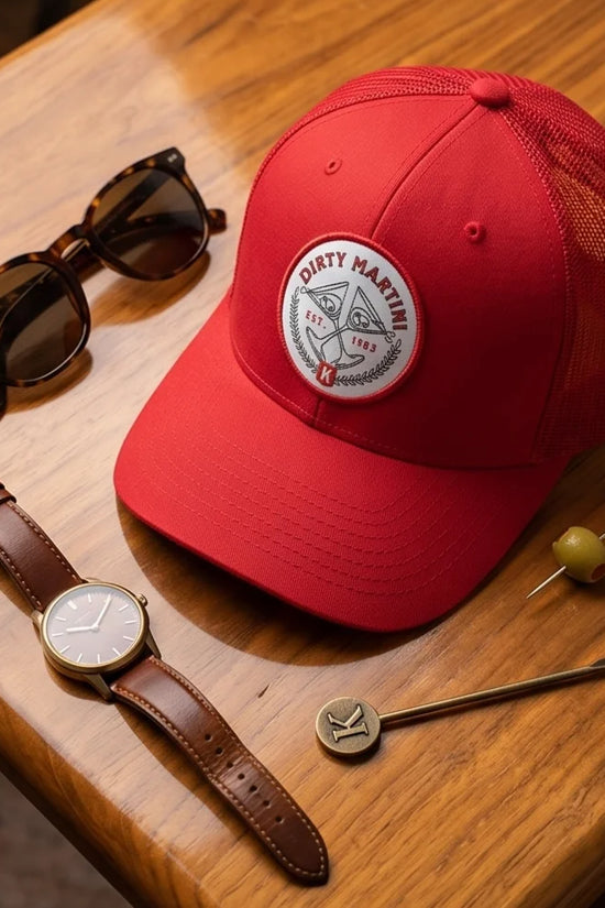 Dirty Martini Red Trucker Hat