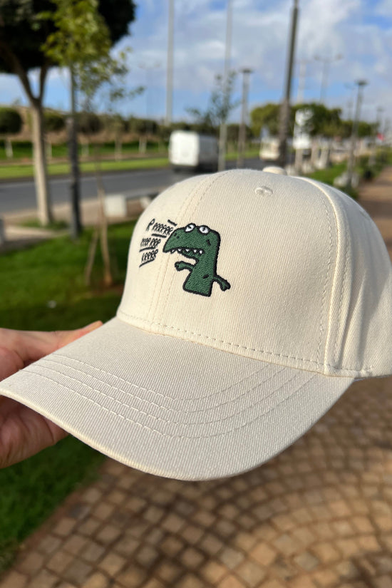“Rawr Dino Beige Cap”