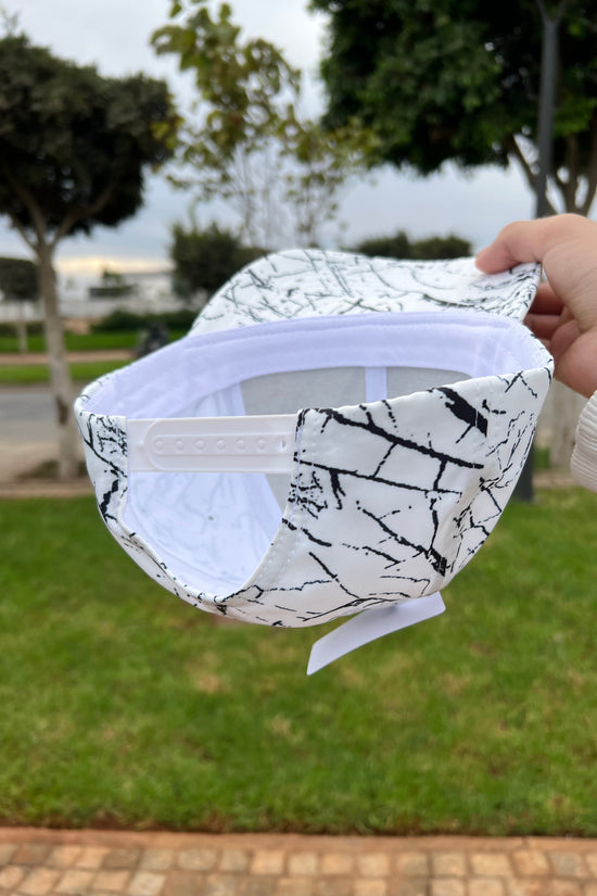White Marble Pattern Cap