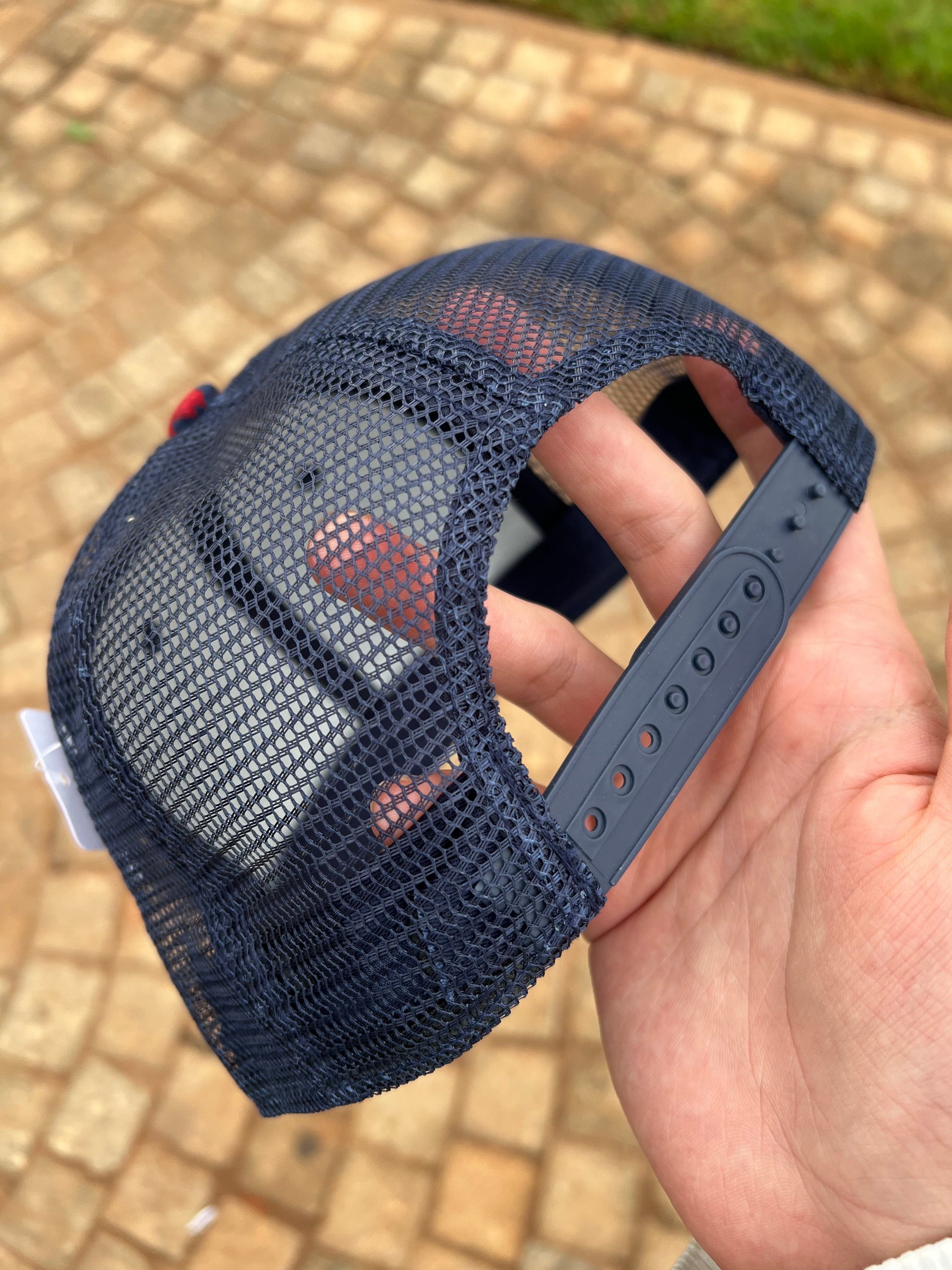 Voukies Digital Camo Trucker Cap – Red, Navy & Beige