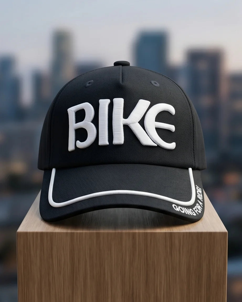 "BIKE" 3D Embroidered Baseball Cap