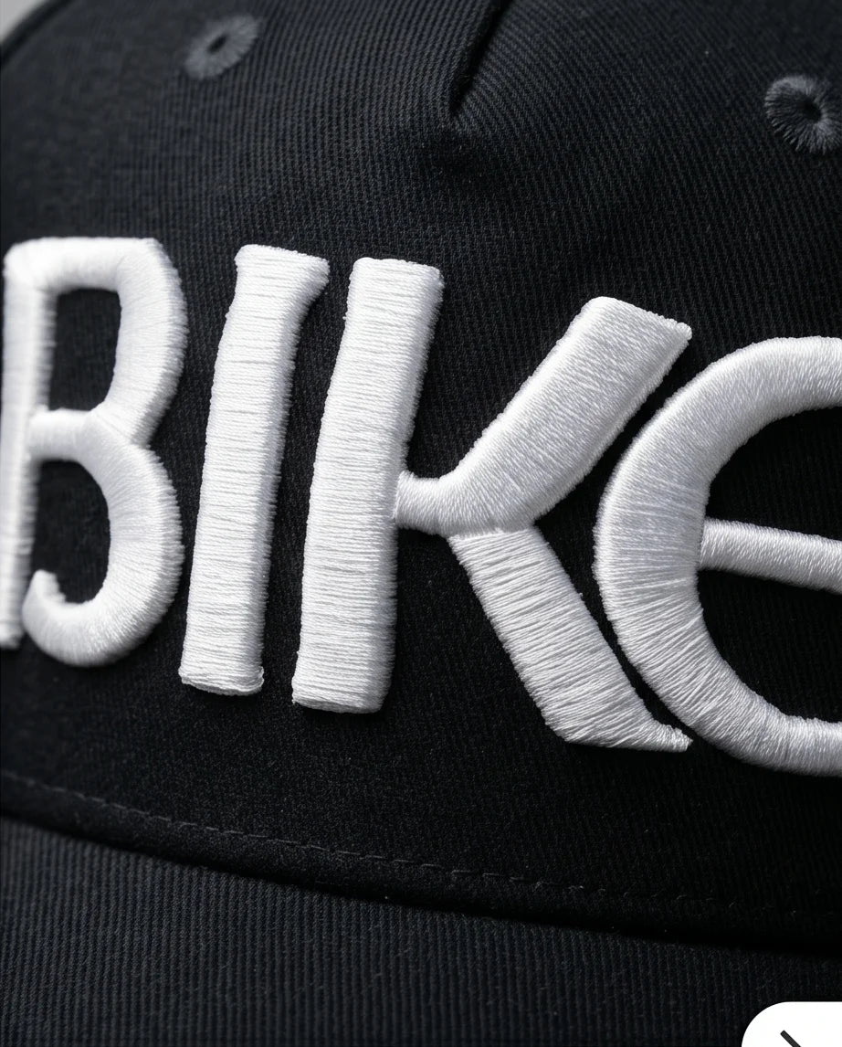 "BIKE" 3D Embroidered Baseball Cap