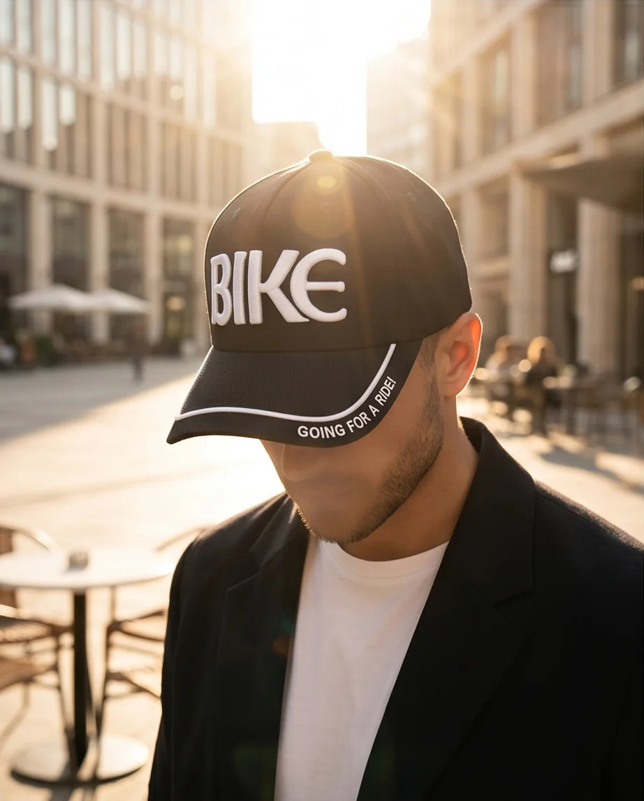"BIKE" 3D Embroidered Baseball Cap