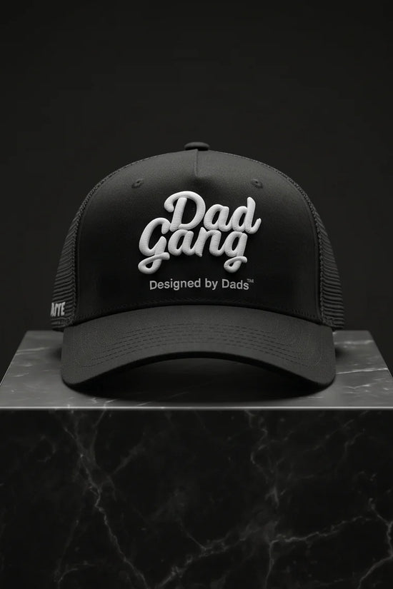 Black Dad Gang Embroidered Trucker Cap