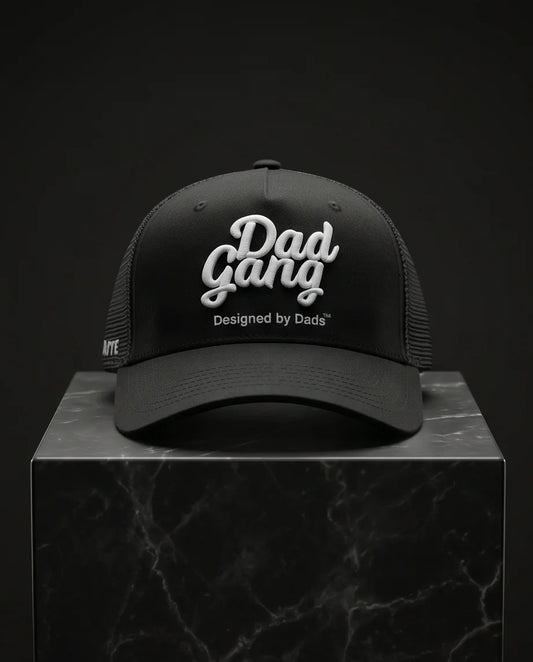 Black Dad Gang Embroidered Trucker Cap