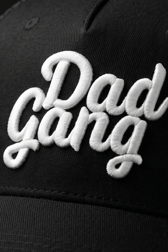Black Dad Gang Embroidered Trucker Cap