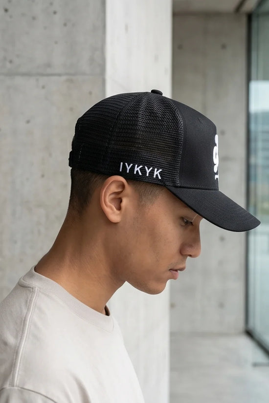 Black Dad Gang Embroidered Trucker Cap