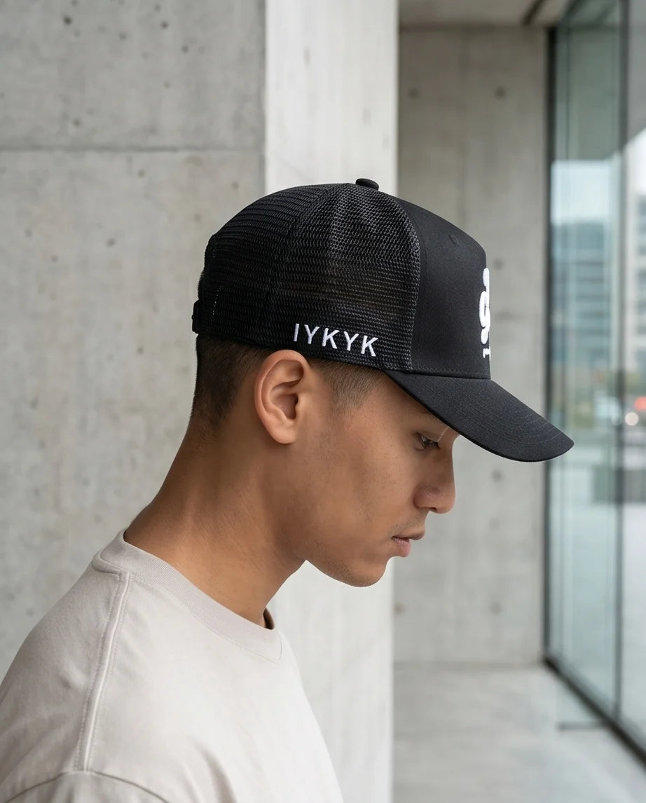 Black Dad Gang Embroidered Trucker Cap