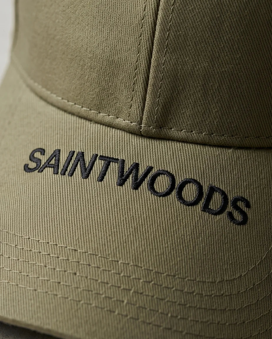 Saintwoods Embroidered Brim Baseball Cap