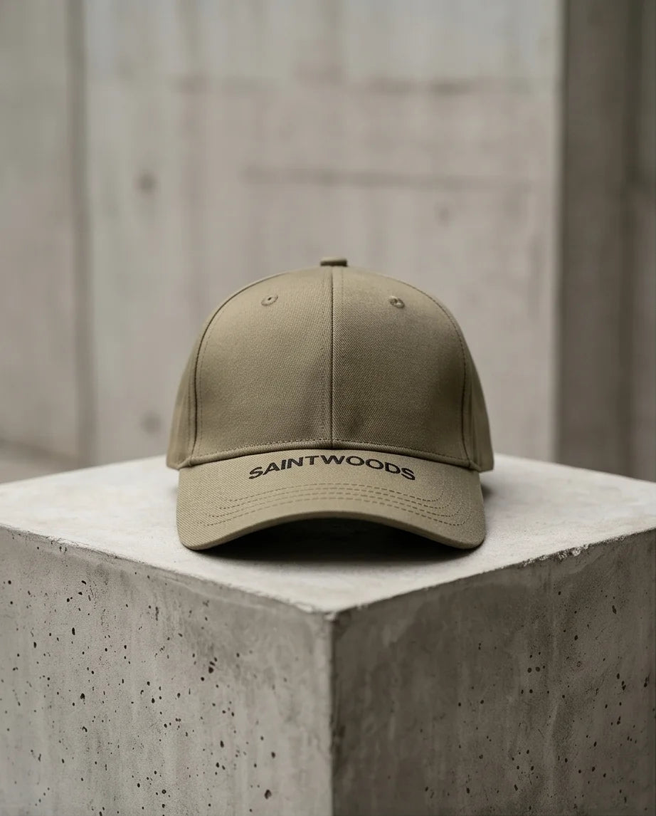 Saintwoods Embroidered Brim Baseball Cap