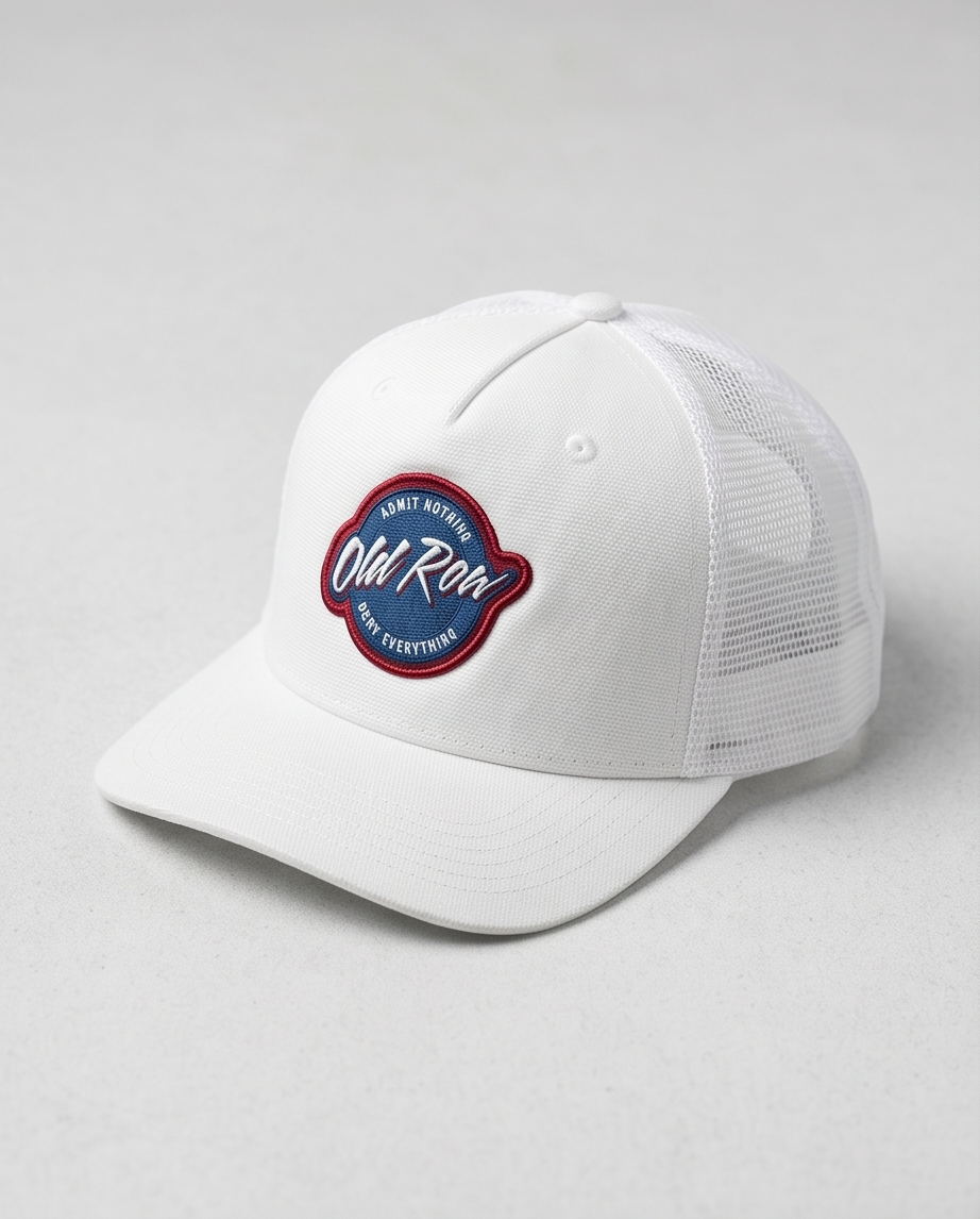 Old Row Embroidered Patch Snapback Trucker Hat