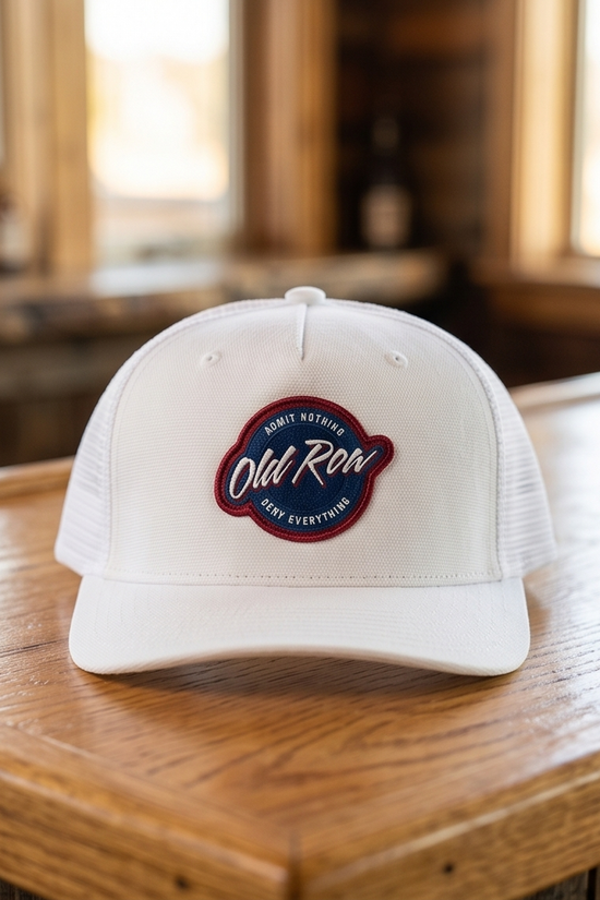 Old Row Embroidered Patch Snapback Trucker Hat
