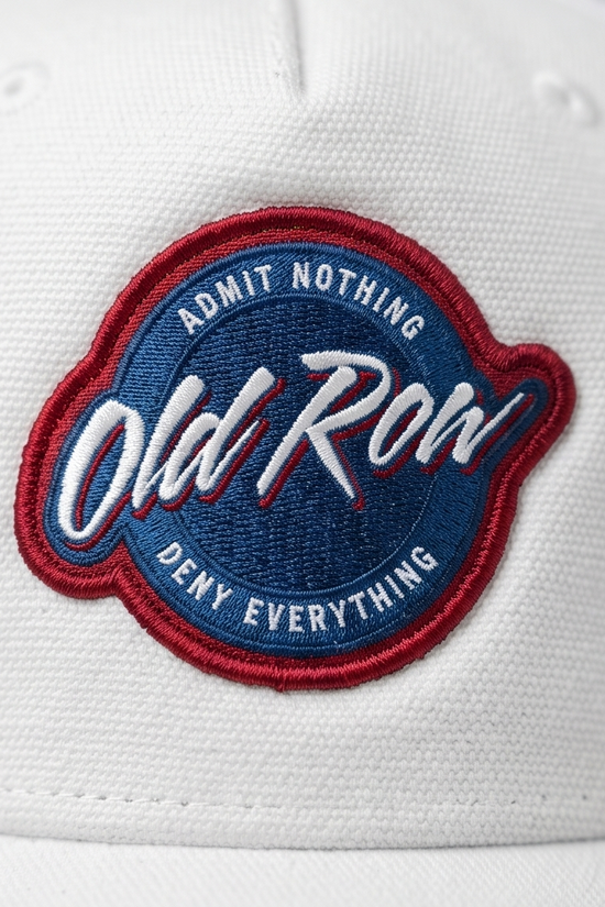Old Row Embroidered Patch Snapback Trucker Hat